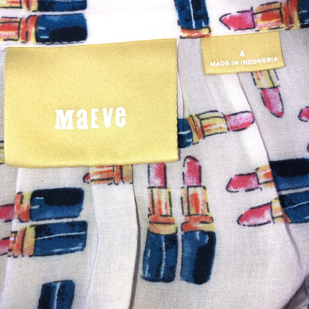Anthropologie Maeve Tesni swing lipstick top! - Picture 8 of 8